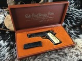 Colt Series 70 1911Government Model,
Engraved W/Gold Inlay, Carved Ivory Grips, in Colt Custom Shop Presentation Case - 3 of 25