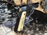 Colt Series 70 1911Government Model,
Engraved W/Gold Inlay, Carved Ivory Grips, in Colt Custom Shop Presentation Case - 19 of 25