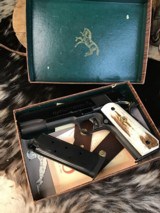 1960 Mfg. Colt Gold Cup National Match, .45 acp, Boxed, Stag & Factory Grips, Trades Welcome. - 23 of 25