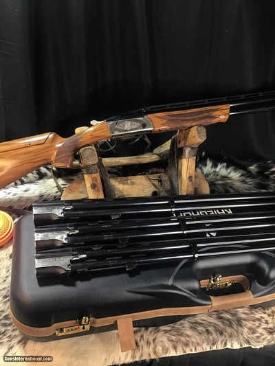 LNIB Krieghoff K80 W/4 Barrel Combo Set: .12 Ga, .20 Ga., .28 Ga. & .410 Ga. Barrels. Cased, Trades Welcome
