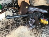 Prewar 1941 Colt “The Woodsman” Hand Engraved W/Holster, Trades Welcome - 23 of 25