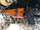 Prewar FN High Power W/Slotted Backstrap, Wood Holster/Stock, Hand Engraved, 9mm, Trades Welcome - 17 of 20