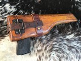 Prewar FN High Power W/Slotted Backstrap, Wood Holster/Stock, Hand Engraved, 9mm, Trades Welcome - 19 of 20