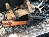Prewar FN High Power W/Slotted Backstrap, Wood Holster/Stock, Hand Engraved, 9mm, Trades Welcome - 15 of 20