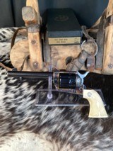 1956 Colt SAA,One Piece Fleur Di Lis Ivory Grips, 5.5”, .45 Colt, Unfired Early Production, W/Box. Beautiful. Trades Welcome - 13 of 25