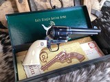 1956 Colt SAA,One Piece Fleur Di Lis Ivory Grips, 5.5”, .45 Colt, Unfired Early Production, W/Box. Beautiful. Trades Welcome - 7 of 25