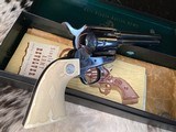 1956 Colt SAA,One Piece Fleur Di Lis Ivory Grips, 5.5”, .45 Colt, Unfired Early Production, W/Box. Beautiful. Trades Welcome - 20 of 25