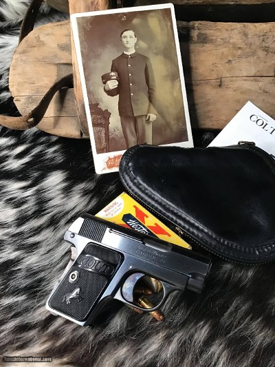 1908 Colt Vest Pocket 25 Auto, 1924 Mfg. Very Clean Colt, Trades Welcome.