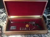 Colt Ned Buntline Commerative New Frontier 12”, .45 Colt, Presentation cased, Nickel. Trades Welcome - 5 of 23