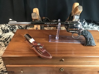 Colt Ned Buntline Commerative New Frontier 12”, .45 Colt, Presentation cased, Nickel. Trades Welcome - Image 9 of 23