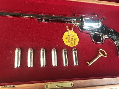 Colt Ned Buntline Commerative New Frontier 12”, .45 Colt, Presentation cased, Nickel. Trades Welcome - Image 7 of 23