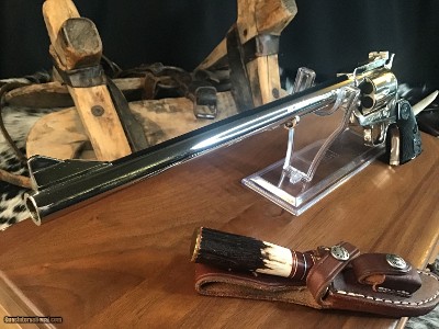 Colt Ned Buntline Commerative New Frontier 12”, .45 Colt, Presentation cased, Nickel. Trades Welcome - Image 8 of 23
