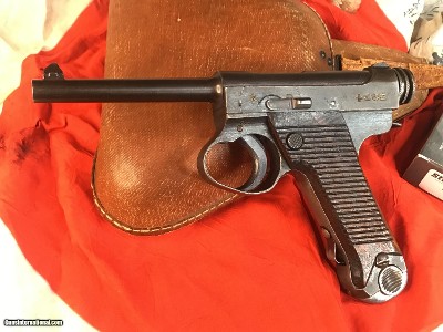 1944 Nambu Type 14 WWII Japanese Pistol W/Holster, All Matching W/ Matching Magazine, .8 mm Nambu. Trades Welcome - Image 2 of 19