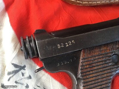 1944 Nambu Type 14 WWII Japanese Pistol W/Holster, All Matching W/ Matching Magazine, .8 mm Nambu. Trades Welcome - Image 7 of 19