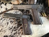 1944 WWII Survivors, Remington Rand 1911A1 Pistols, Consecutive Serial Numbers, Cased, Trades Welcome. - 7 of 25