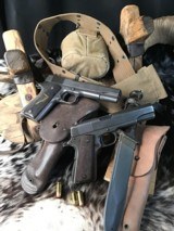 1944 WWII Survivors, Remington Rand 1911A1 Pistols, Consecutive Serial Numbers, Cased, Trades Welcome.