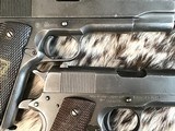 1944 WWII Survivors, Remington Rand 1911A1 Pistols, Consecutive Serial Numbers, Cased, Trades Welcome. - 3 of 25