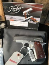 Kimber Micro 9mm, NIB Stainless Steel, Rosewood Grips, Extra Mag. Trades Welcome - 3 of 6
