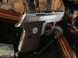 John Adam’s Master Engraved Colt Junior, Automatic Caliber .25acp, Signed, Cased, Nickel. Trades Welcome - 6 of 22