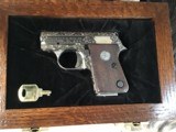 John Adam’s Master Engraved Colt Junior, Automatic Caliber .25acp, Signed, Cased, Nickel. Trades Welcome - 9 of 22