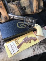 1956 First Year Colt SAA, 5.5”, Nickel & Ivory, .45 Colt, Unfired in Factory Box, Sweet.Trades Welcome - 8 of 25