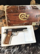 1978 Mfg. Colt Series 70 1911, Rare Factory Nickel Finish, Boxed, Trades Welcome - 7 of 25