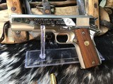 1978 Mfg. Colt Series 70 1911, Rare Factory Nickel Finish, Boxed, Trades Welcome - 2 of 25