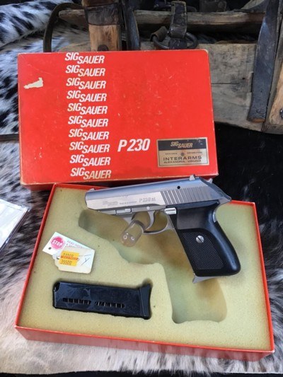 LNIB Sig Sauer P230 , Semi Auto W Decocker, .380 ACP, Stainless, Boxed, Trades Welcome. - Image 5 of 13