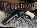 1907 Mfg. Colt SAA, 4 3/4”, 38-40 Winchester Cartridge, Engraved & Gorgeous. Trades Welcome - 24 of 25