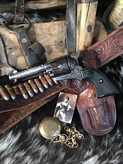 1907 Mfg. Colt SAA, 4 3/4”, 38-40 Winchester Cartridge, Engraved & Gorgeous. Trades Welcome