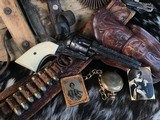1907 Mfg. Colt SAA, 4 3/4”, 38-40 Winchester Cartridge, Engraved & Gorgeous. Trades Welcome - 5 of 25