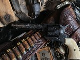 1907 Mfg. Colt SAA, 4 3/4”, 38-40 Winchester Cartridge, Engraved & Gorgeous. Trades Welcome - 7 of 25