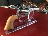 Custom Shop Three Leather Cased Nickel Finished Colt Single Action Army Revolvers with Accessories. Trades Welcome - 17 of 23