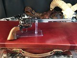Custom Shop Three Leather Cased Nickel Finished Colt Single Action Army Revolvers with Accessories. Trades Welcome - 21 of 23