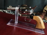 Custom Shop Three Leather Cased Nickel Finished Colt Single Action Army Revolvers with Accessories. Trades Welcome - 16 of 23