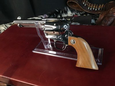 Colt Custom Shop Three Leather Cased Nickel Finished Colt Single Action Army Revolvers with Accessories. Trades Welcome - Image 18 of 23