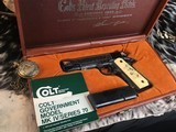 Gold Inlay Engraved Colt 70 Series, Ivory Dragon Grips, Presentation Cased. Trades Welcome - 24 of 25