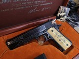 Gold Inlay Engraved Colt 70 Series, Ivory Dragon Grips, Presentation Cased. Trades Welcome - 21 of 25