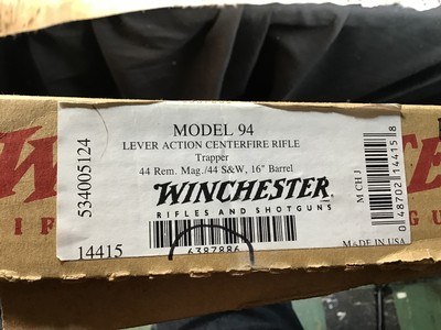 Winchester 94 AE Trapper Saddle Ring Carbine, 16” Barrel, .44 Magnum, Unfired in Box, Trades Welcome - Image 4 of 15
