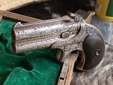 Remington-UMC 95 Derringer Type III, Master Hand Engraved & Cased, .41 Short Rimfire, Trades Welcome - 24 of 25