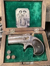 Remington-UMC 95 Derringer Type III, Master Hand Engraved & Cased, .41 Short Rimfire, Trades Welcome - 3 of 25