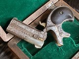 Remington-UMC 95 Derringer Type III, Master Hand Engraved & Cased, .41 Short Rimfire, Trades Welcome - 17 of 25