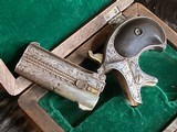 Remington-UMC 95 Derringer Type III, Master Hand Engraved & Cased, .41 Short Rimfire, Trades Welcome - 14 of 25