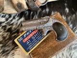 Remington-UMC 95 Derringer Type III, Master Hand Engraved & Cased, .41 Short Rimfire, Trades Welcome - 23 of 25