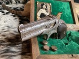 Remington-UMC 95 Derringer Type III, Master Hand Engraved & Cased, .41 Short Rimfire, Trades Welcome - 8 of 25