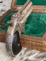 Remington-UMC 95 Derringer Type III, Master Hand Engraved & Cased, .41 Short Rimfire, Trades Welcome - 12 of 25