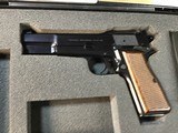 BROWNING HI POWER T SERIES TANGENT SIGHT 9MM, Unfired, Cased, Slotted, Trades Welcome - 4 of 21