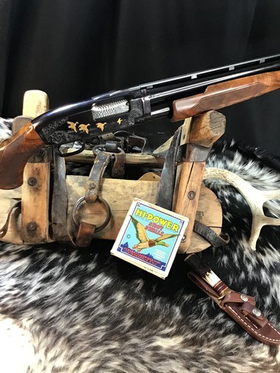 Winchester Model 12 Pigeon Grade made in New Haven CT. Gold Engraved, 99%. Trades Welcome