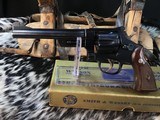 1950 Smith & Wesson The .38/44 Outdoorsman, Pre-23, Gold Box, 6.5” Pinned Barrel, As New, Trades Welcome. - 10 of 25