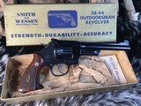 1950 Smith & Wesson The .38/44 Outdoorsman, Pre-23, Gold Box, 6.5” Pinned Barrel, As New, Trades Welcome. - 8 of 25